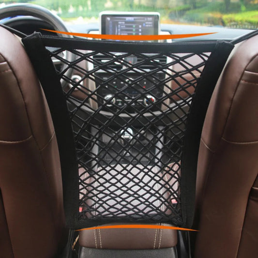 TotemPaw™ 3-Layer Pet Car Barrier | Universal Mesh Storage