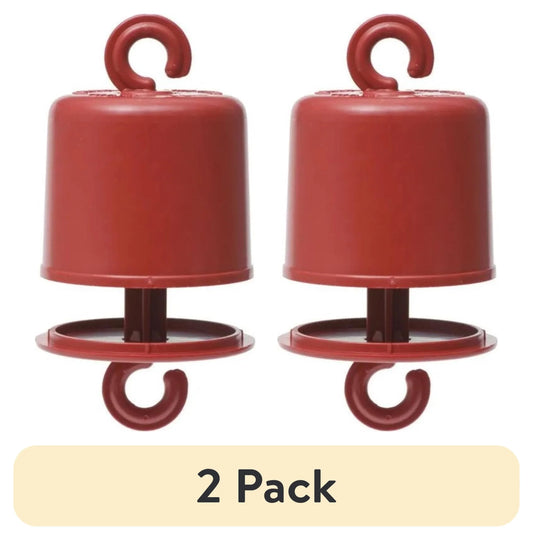 (2 Pack)  Ant Guard plus for Hummingbird Feeders, Red, 1 Pack