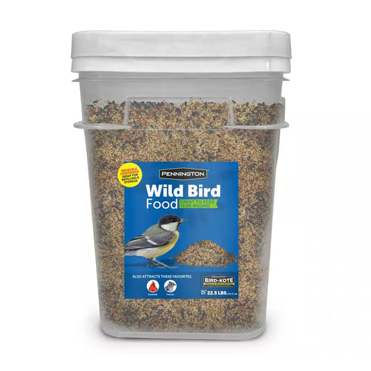 22.5 Lb. Wild Bird Seed Food Blend Bucket Wild Bird Seeds