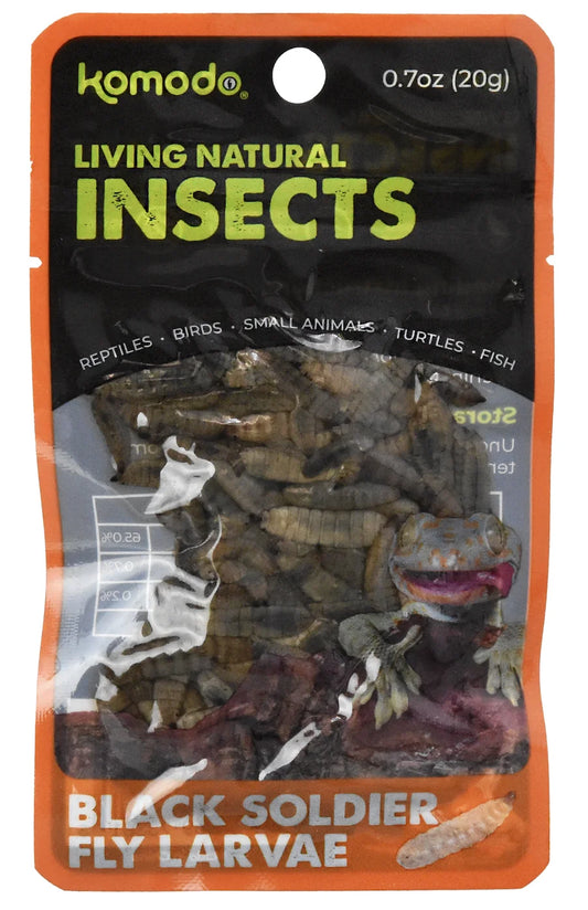(2 Pack)  Black Soldier Fly Larvae Reptile Food