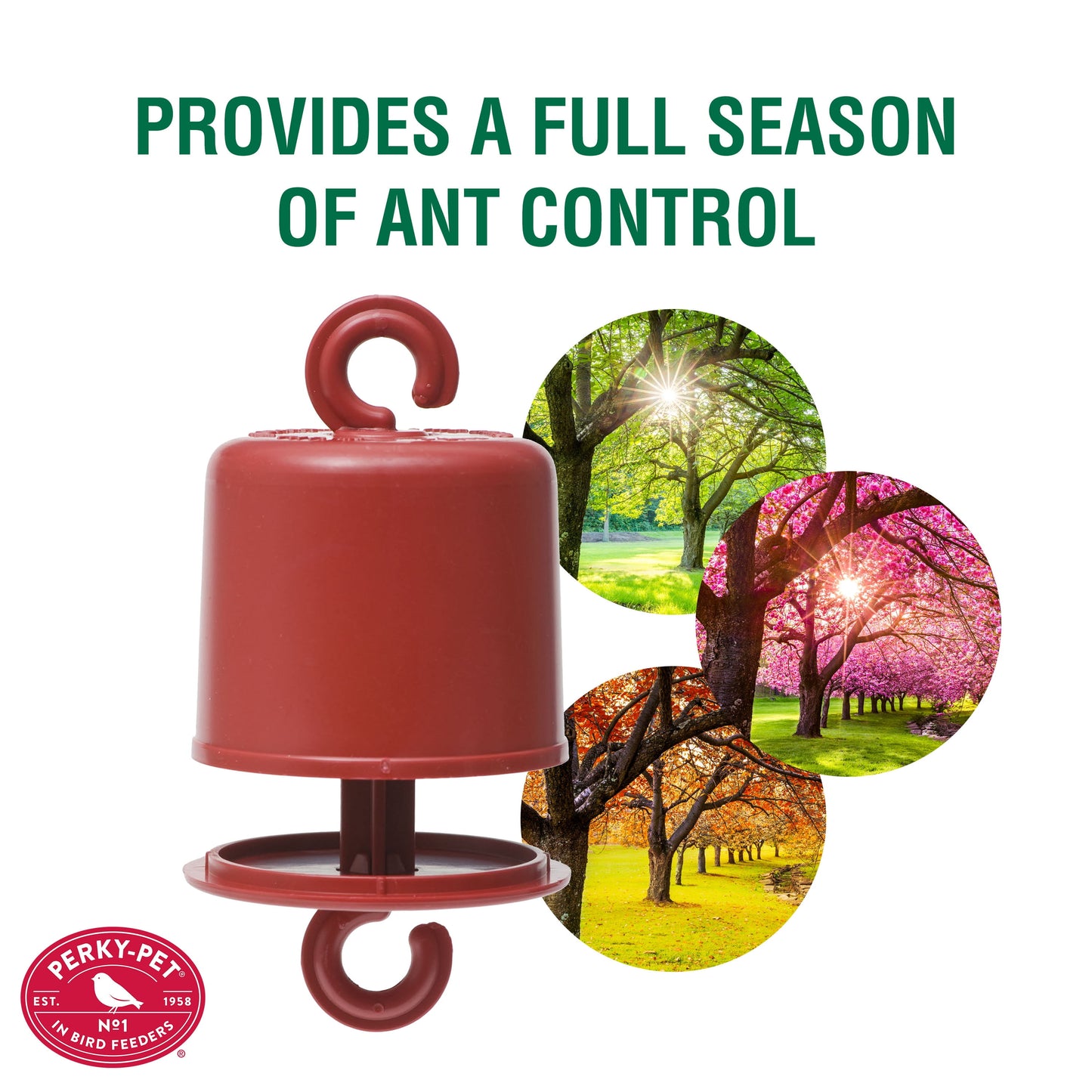(2 Pack)  Ant Guard plus for Hummingbird Feeders, Red, 1 Pack