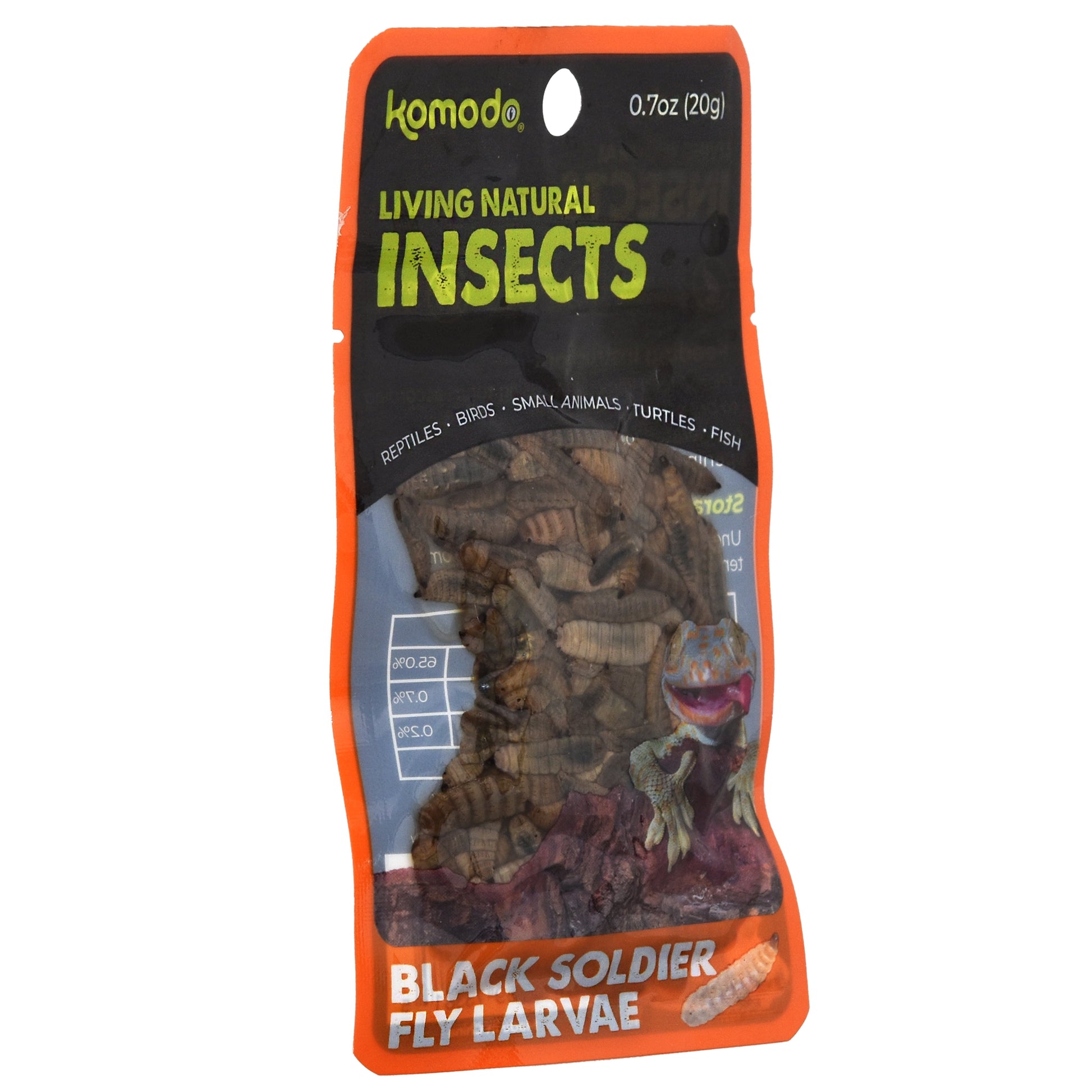 (2 Pack)  Black Soldier Fly Larvae Reptile Food