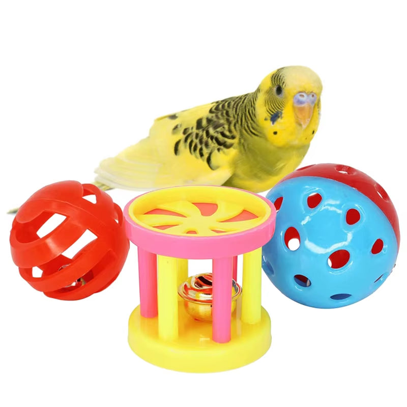 Birds Plaything Parrot Odor Free Tiny Colorful Training for Birds