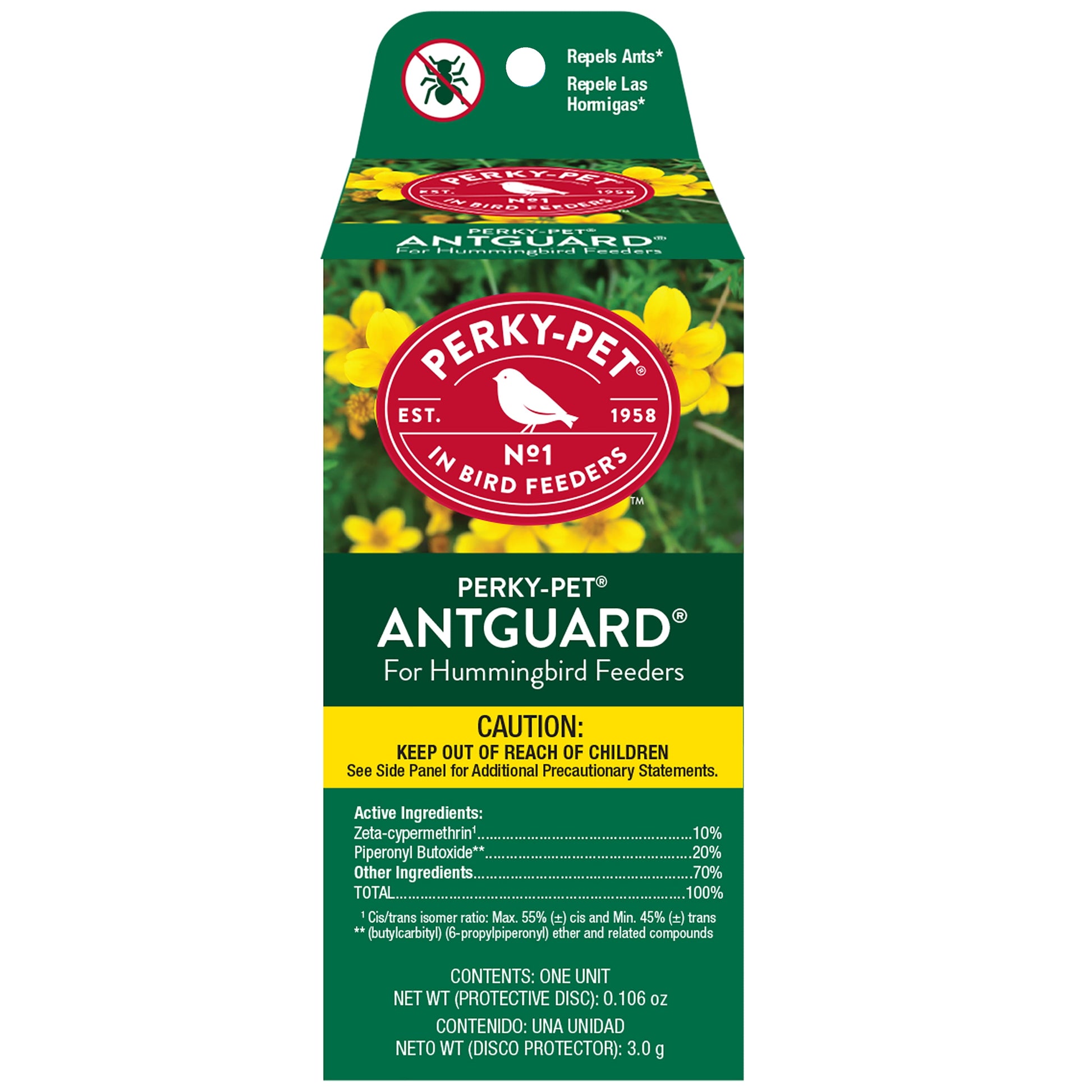 (2 Pack)  Ant Guard plus for Hummingbird Feeders, Red, 1 Pack